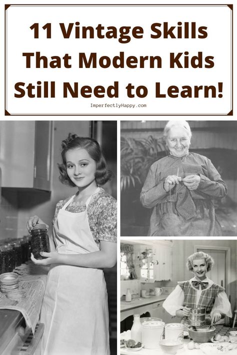 Vintage Activities, Vintage Skills, Homesteading Skills, Work Diy, Modern Kids, Happy Home, Off Grid Living, Emergency Preparedness, Survival Tips