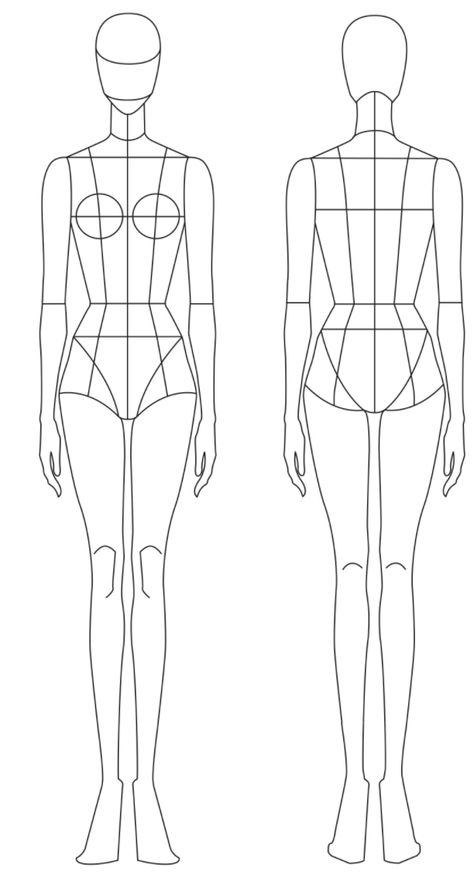 Body For Clothes Design Drawing, Body To Design Clothes Draw, Drawing Body For Fashion, Fashion Design Sketch Templates, Clothes Templates Fashion, Clothes Drawing Template, Body Template For Fashion Design, Figure Sketching Fashion, Body Figure Template