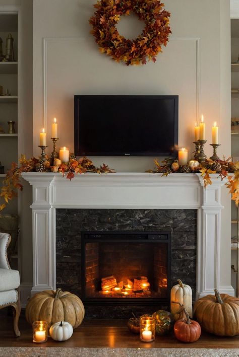 Fall Furniture , Autumn Cozy Fall ,Decor Easy Fall ,
Decor Neutral Fall ,Decor Fall ,Decor Inspiration ,Fall Decor Ideas Autumn Tv Stand Decor, Fall Decor For Fireplace Mantel With Tv, Fall Decor Mantle Ideas, Tv Console Fall Decorating, Fall Mantle Inspiration, Seasonal Mantle Decor Ideas, Decorating Around Fireplace With Tv, Fall Decor Around Tv, Chic Fall Home Decor