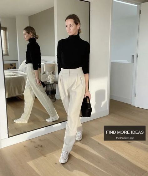 11  Black Turtleneck Outfits That Prove Black is Never Boring - Today, we’re exploring the versatile world of black turtlenecks – a wardrobe staple that’s anything but boring! Let’s face it, we all […] Black Turtleneck Outfits, Black Turtleneck Outfit, Turtleneck Outfits, Turtleneck Outfit, Black Turtleneck, Wardrobe Staples, Night Out, Turtle Neck, Blazer