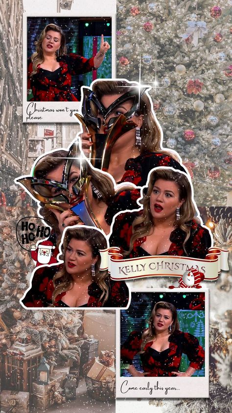 Kelly Clarkson Christmas Wallpaper/Lockscreen Kelly Clarkson Christmas, Kelly Clarkson Wallpaper, Lockscreen Christmas, Aesthetic Wallpaper Lockscreen, American Idol Winner, Aesthetic Lockscreen, Kelly Clarkson, Carrie Underwood, American Idol