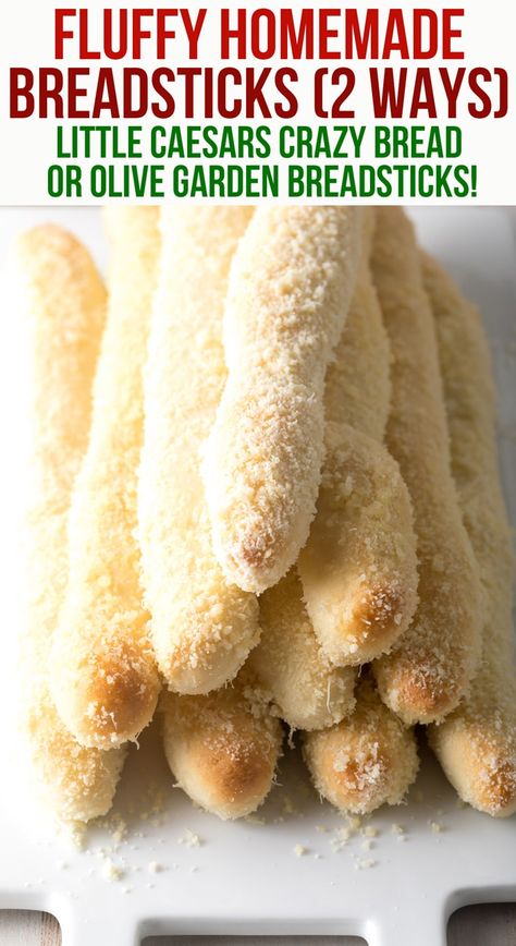 Easy Breadstick Recipe No Yeast, Dipping Bread Recipe, Little Caesars Crazy Bread, Breadstick Recipe, Appetizer Bread, Crazy Bread, Olive Garden Breadsticks, Homemade Breadsticks, Breadsticks Recipe