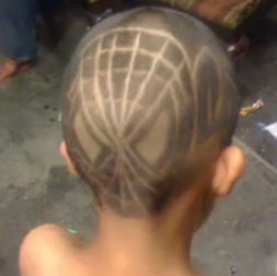 Spiderman - @Jennifer Rogers Delmont - Armani says he wants you to do his hair like this Spider Man Haircut Design, Spiderman Haircut, Curly Natural Curls, Combover Hairstyles, Short Natural Curls, Haircut Boys, Trendy Haircuts Medium, Male Haircuts Curly, Ideas Haircut