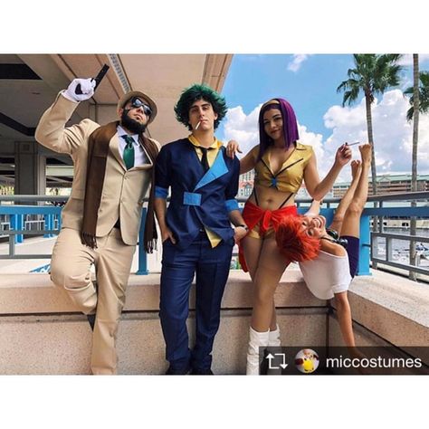 Repost from @miccostumes @TopRankRepost #TopRankRepost 3, 2, 1...Let's jam ⠀ Awesome Cowboy Bebop group cosplay! ❤️❤️ ⠀⠀⠀⠀⠀⠀⠀ Faye Valentine: @thevhenix ⠀ Spike Spiegel: @flawlex__ ⠀ Jet Black: @theandretta ⠀ Radical Edward: @alderacosplay ⠀ Shot by @officialmegacon⠀⠀⠀⠀⠀⠀⠀⠀⠀⠀ ⠀ •⠀ ⠀ #cowboybebop #cowboybebopcosplay #radicaledward #spikespiegel #fayevalentine #jetblack #megacon #megacontampa #megacon2018 #cosplay #cosplayer #anime #spike #faye #ed #jet #spikecosplay #fayecosplay #edcosplay #... Radical Edward, Cowboy Bebop Tattoo, Cowboy Bebop Wallpapers, Group Cosplay, Spike Spiegel, See You Space Cowboy, Nerd Problems, Cosplay Characters, Amazing Cosplay