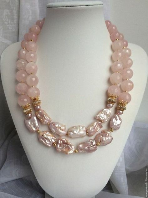 Pearl Jewelry Design, Chunky Bead Necklaces, Beaded Jewelry Necklaces, Pearl Necklace Designs, Fancy Jewellery Designs, Beaded Necklace Designs, Beaded Jewelry Designs, Handmade Fashion Jewelry, Fancy Jewellery