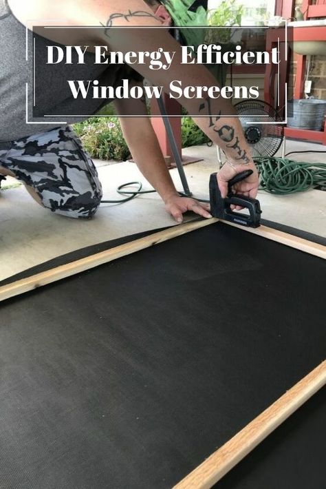 Privacy Screens For Windows, Solar Window Screens Outdoor, Diy Screens For Porch, How To Make Window Screens Diy, Diy Window Screen Replacement, Diy Screen Window, How To Make Window Screens, Diy Screen Panels For Porch, Black Window Screens Exterior