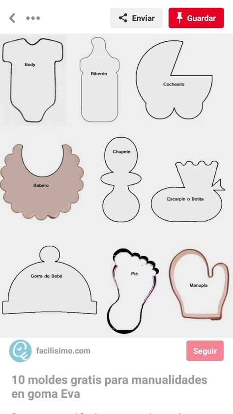 Moldes Para Baby Shower, Baby Shower Gift Bags, Idee Babyshower, Baby Clothes Sizes, Diy Baby Shower Decorations, Baby Shower Crafts, Unisex Baby Shower, Free Baby Shower, Baby Shower Templates