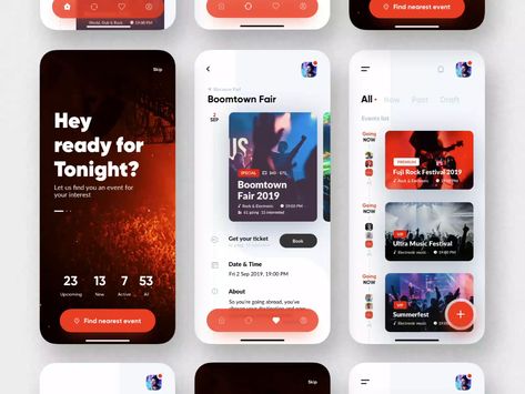 To Do App, Event App, App Design Layout, Ux App Design, Mobile App Design Inspiration, App Interface Design, Ux Design Inspiration, Mobile Ui Design, App Design Inspiration