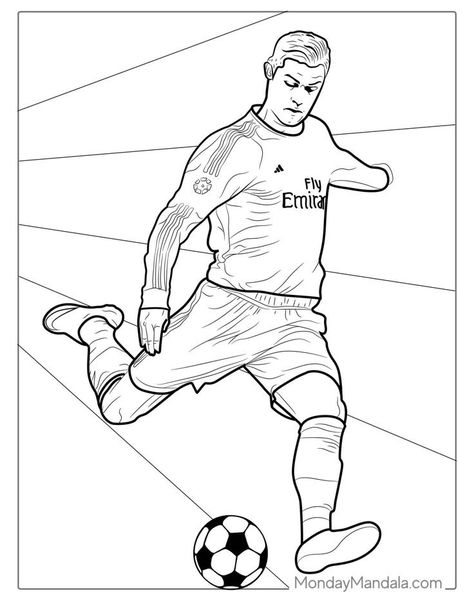 Ronaldo Coloring Page, Ronaldo Soccer, Football Drawing, Puppy Coloring Pages, Soccer Theme, Soccer Season, Ronaldo Cristiano, Kid Coloring Page, Screen Free Activities