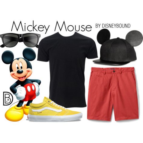 Disney Bounding Ideas, Bounding Outfits, Disney Attire, Disney Character Outfits, Disney Wear, Mickey Mouse Costume, Mickey Mouse Outfit, Mouse Outfit, Disney Themed Outfits