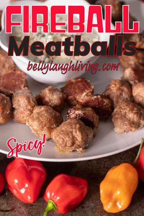 Extra spicy meatballs are made with ground turkey, spices, and scorpion peppers (you can substitute your favorite ultra-hot pepper or leave them out for a mild version Scorpion Pepper Recipes, Habanero Recipes, Spicy Meatballs, Jalapeno Recipes, Delicious Appetizer Recipes, Turkey Meatballs, Meals For Two, Ground Turkey, Quick Snacks