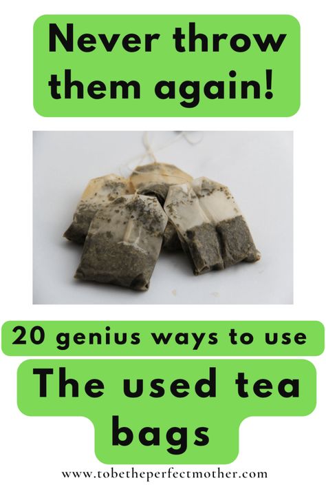 Diy Tea Bags, Tea Bag Storage, Used Tea Bags, Tea Crafts, Tea Bag Organizer, Tea Bag Art, Black Tea Bags, Green Tea Bags, Anti Aging Vitamins