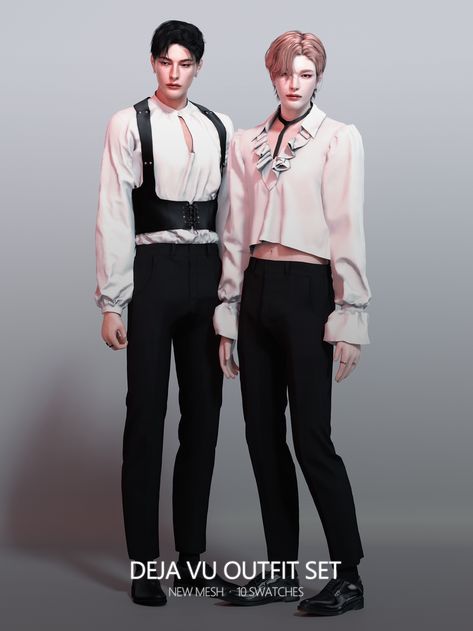 Victorian Clothing Male, Male Party Outfits, Sims 4 Men Clothing, Sims 4 Hair Male, Sims 4 Male Clothes, Pirate Outfit, Alt Clothes, Pelo Sims, Sims 4 Body Mods