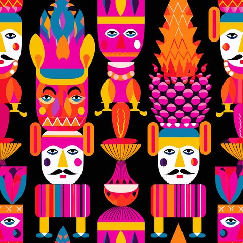 🎄🌴 I know, I know—it’s July and Christmas feels ages away, but who wants last-minute holiday stress? Get ahead with 'Nutcrackers Day Off'! 🍍✨ These nutcrackers are ready for a tiki party with pineapples on their heads. Featuring bright and bold colours , this design will add a vibrant, festive vibe to your space. Perfect for fabric, wallpaper, and home decor! Start planning now for a bright and beachy Christmas! 🌺🎉 👉 Link in bio! #tikichristmas #fredalilly #hulaholiday #nutcracker #brightch... Tiki Christmas Party, Christmas Tiki Drinks, Christmas Tiki Party, Tiki Christmas Tree, Tiki Gingerbread House, Tiki Christmas, Tiki Birds Disney, Christmas Feels, Beachy Christmas