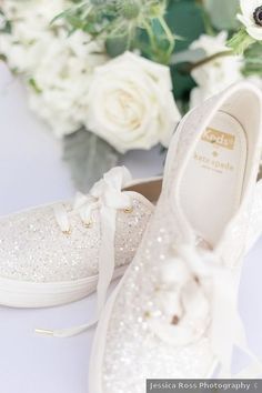 Wedding shoes ideas - sparkle keds white glam glitter bedazzled {Jessica Ross Photography}  Wedding shoes ideas - sparkle keds white glam glitter bedazzled {Jessica Ross Photography} Summer Wedding Shoes, Navy Wedding Shoes, Converse Wedding Shoes, Silver Wedding Shoes, Wedding Converse, Wedding Shoes Comfortable, Wedding Sneakers, Groom Shoes, Wedding Shoes Flats