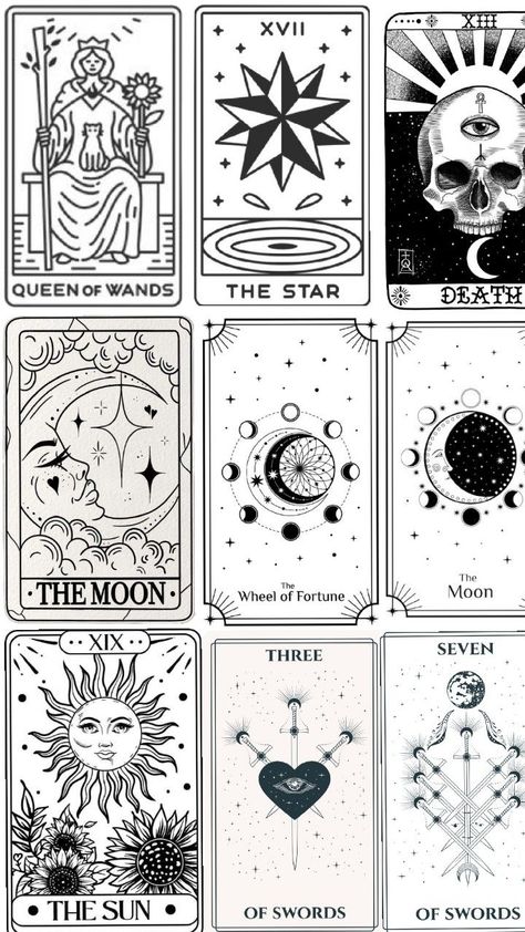 Diy Tarot Cards, Tarot Art, Tarot Decks, Tarot Cards, Free Printables, Quick Saves, Art