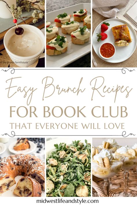 Best Potluck Dishes, Book Club Menu, Caprese Appetizer, Book Club Snacks, Book Club Food, Sweet Brunch, Casserole Side Dishes, Hosting Brunch, Best Brunch Recipes