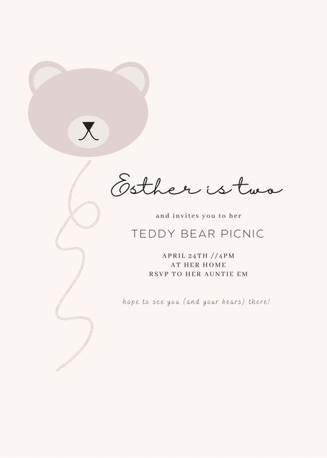 Adorable teddy bear picnic invite party inspo Picnic Invite, Picnic Invitations, Linen Dress Pattern, Bear Picnic, Teddy Bear Picnic, 1 Birthday, Party Inspo, Picnic Party, Linen Dress