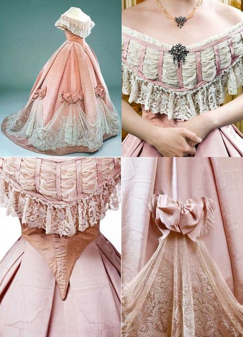 Victorian Ball Gowns, Gaun Abad Pertengahan, Dresses And Shoes, 1800s Fashion, Robes Vintage, Old Fashion Dresses, 19th Century Fashion, Old Dresses, Victorian Clothing