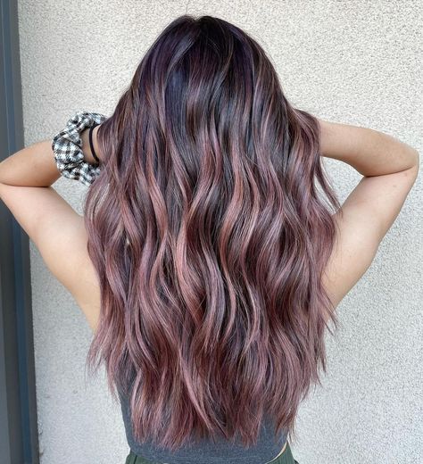 Valerie Nguyen | BAY AREA COLOR & EXTENSIONS | Dark Mauve 💕 #mauvehair #mauvehaircolor #pinkhaircolor #pink #pinkaesthetic #sanjosehair #bayareahair #pinkhair #dimensionalcolor... | Instagram Mauve Hair, Color Extensions, Dark Mauve, Dimensional Color, Grey Hair Inspiration, Hair Color Pink, Grey Hair, Dark Hair, Cut And Color