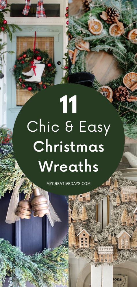 Take your DIY Christmas décor to the next level with these easy and beautiful DIY Christmas wreath ideas! From dollar tree DIY wreaths to ribbon wreaths and vintage Christmas decorations, I’ve got the perfect DIY holiday wreaths for your front door or indoor holiday décor. Get inspired with these Christmas crafts, DIY Christmas decorations, and Christmas porch decorating ideas! Everyday Door Wreaths, Simple Christmas Wreath Diy, Winter Wreath Ideas After Christmas, Wreaths For January, Large Outdoor Christmas Wreath Diy, Farmhouse Christmas Wreaths Diy, Christmas Wreaths Diy Ornaments, Wreath For January, Wreaths Christmas Diy