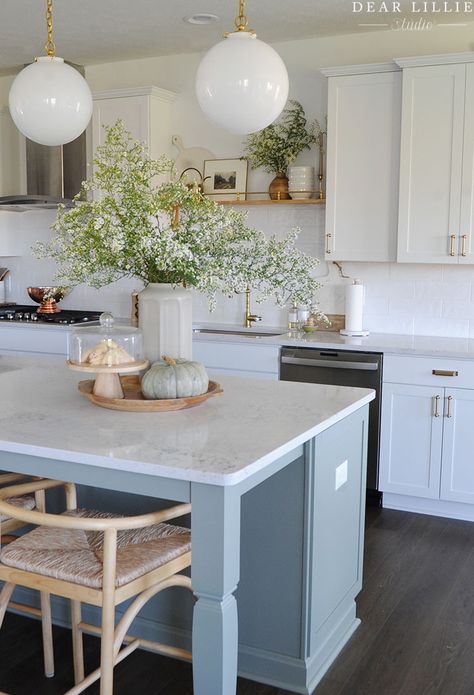 Shelf Above Kitchen Sink In Our New Kitchen - Dear Lillie Studio Above Sink Kitchen Decor, What To Put Above Kitchen Sink, Wall Behind Kitchen Sink, Shelf Above Kitchen Sink, English Style Kitchen, Above Kitchen Sink, Green Kitchen Island, Target Floor Lamps, Above Sink