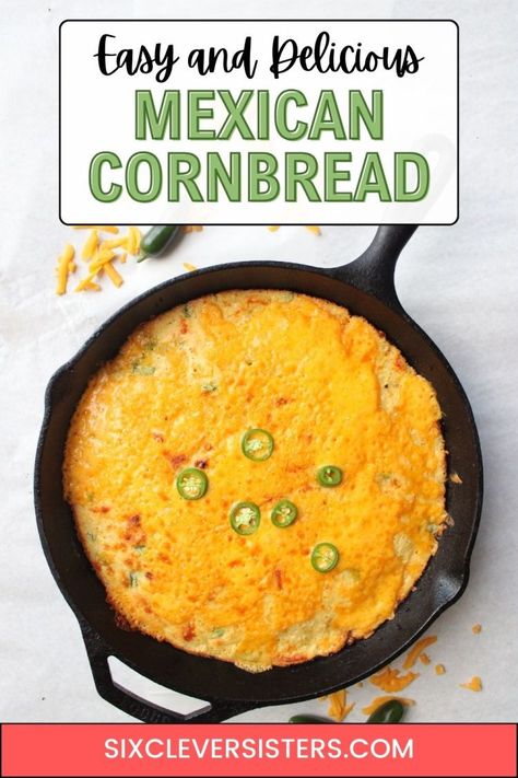 Mexican Bread Recipes, Cornbread Mexican, Mexican Cornbread Recipe, Easy Cornbread Recipe, Jiffy Cornbread Mix, Mexican Cornbread, Mexican Bread, Jiffy Cornbread, Cornbread Recipe