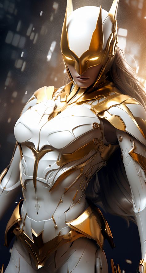 White And Gold Superhero Suit Female, Superhero Suits, Show Dance, Batgirl, Marvel, White Gold