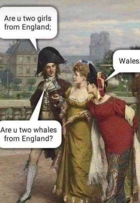 Welsh girls Medieval Memes, Art History Memes, Classic Memes, Historical Humor, Funny Art History, Vintage Foto's, Classical Art Memes, History Jokes, 9gag Funny