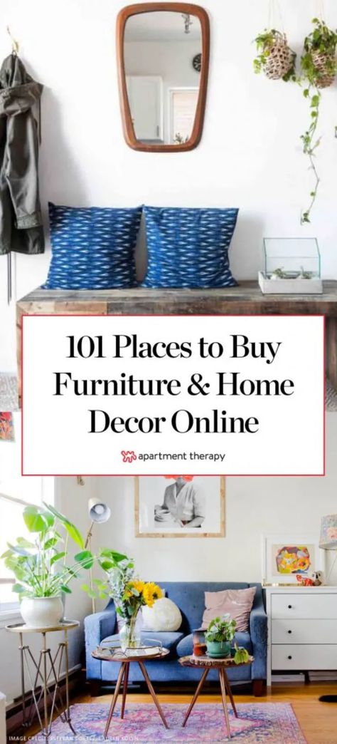 The Best Places to Buy Furniture and Home Decor Online | Apartment Therapy Best Online Furniture Stores, Farmhouse Side Table, Cute Dorm Rooms, Room Redo, Home Decor Online, Buy Home, Farmhouse Living, Dorm Room Decor, Cool Rooms