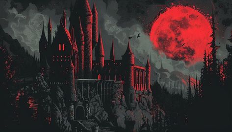 Vamp Wallpaper Pc, Pc Wallpaper Fantasy Art, Dnd Laptop Wallpaper, Gothic Aesthetic Wallpaper Desktop, Goth Background Pc, Retro Halloween Wallpaper Laptop, Vampire Castle Wallpaper, Retro Halloween Aesthetic Wallpaper, Vampire Gothic Art