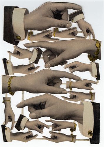 Diecut Chromolithograph of Hands | This page of pointing han… | Flickr Pointing Fingers, Show Of Hands, Pointing Hand, Magic Lantern, Hand Images, Louise Bourgeois, Antique Show, What I Need, Hand Art