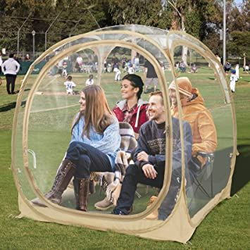 AmazonSmile: EighteenTek Sports Tent - Instant Tent Shelter - Outdoor Bubble Tent 1-6 Person - Rain Tent Shelter Pop Up - Clear, Patent Protected Design : Sports & Outdoors Pod Tents, Rain Tent, Sports Tent, Screen Tent, Sports Parent, Instant Tent, Bubble Tent, Sun Shelter, Water Collection