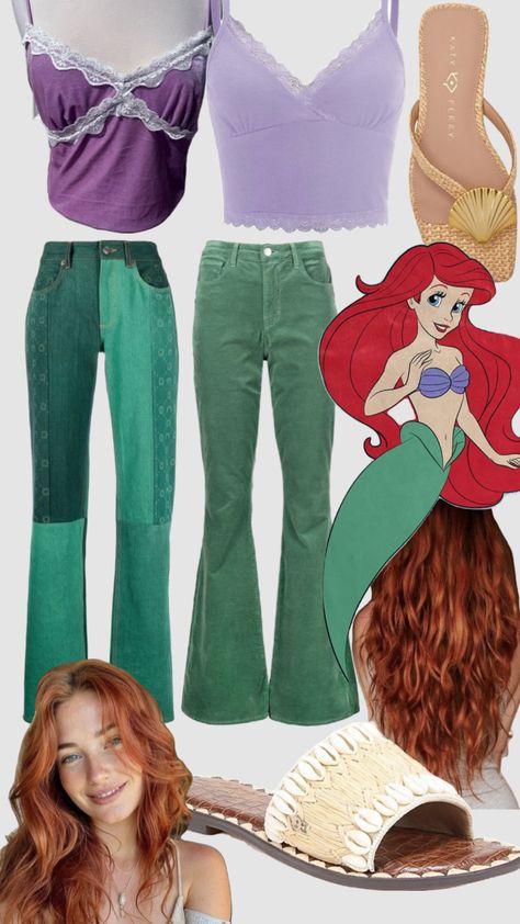 Disney Bound Outfits Casual, Disney Inspired Fashion, Disney Bound Outfits, Modern Disney, Photo Reference, Disney Inspired, Ariel, Casual Outfits, Arts And Crafts