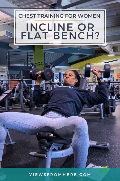 Incline press vs bench press for women strength training women. Are they important? Incline Press, Incline Bench Press, Bench Press Workout Women, Bench Workout Women, Weight Bench Workout For Women, Bench Press Women, Bench Press Workout, Strength Training Women, Bench Workout