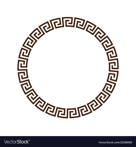 Greek Circle, Greek Ornament, Greek Pattern, Elements Tattoo, Greek Mythology Tattoos, Ornament Vector, Geometric Design Art, Text Logo Design, Mythology Tattoos