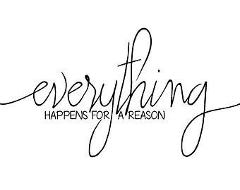 Teen Wall, Teen Wall Art, Everything Happens For A Reason, Motivational Prints, For A Reason, Inspirational Tattoos, Tattoo Style, Home Wall Art, Monday Motivation