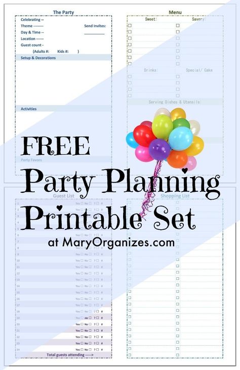 Party Planning List, Party Planning Printable, Event Planning Checklist Templates, Wedding Checklist Printable, Kids Party Planning, Event Planning Printables, Party Planning Business, Planning List, Party Planning Checklist