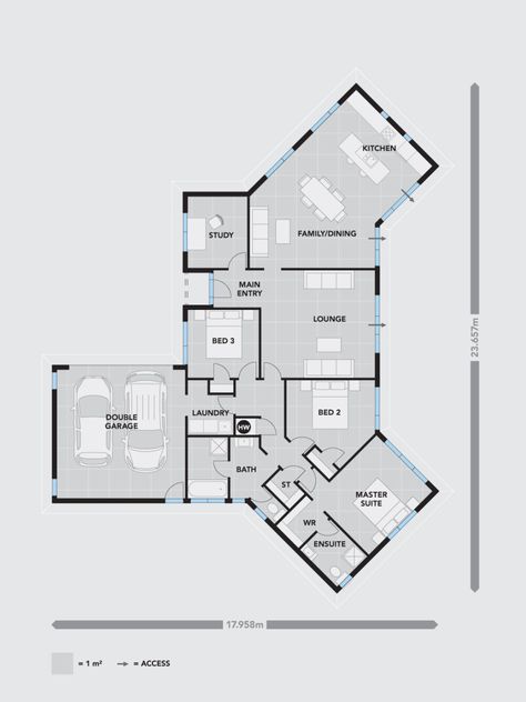 House Design | Alpha Series | Donegal | Platinum Homes NZ Luxurious House Plans, Eco House Plans, U Shaped House Plans, 1960 House, U Shaped Houses, Nz House, Pool House Designs, Pool House Plans, Affordable House Plans