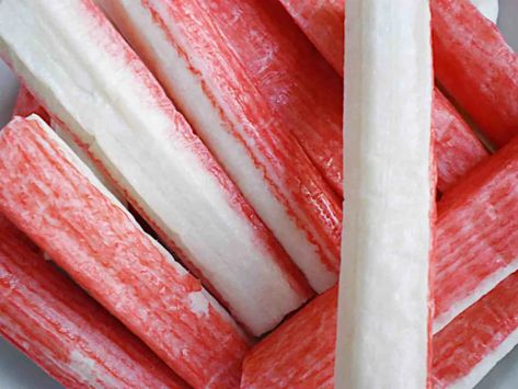 Seafood Sticks Recipes, Salad With Crab Sticks, Crabsticks Recipe, Crab Stick Recipe, Fried Crab Sticks, Crab Stick Recipe Ideas, Sushi Meals, Seafood Sticks, Artificial Crab