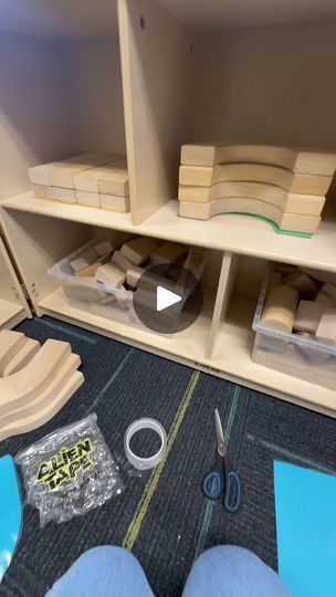 🧱✨ Organizing Our Block Corner! ✨🧱 Dive into our preschool block corner organization! In this | 🧱✨ Organizing Our Block Corner! ✨🧱 Dive into our preschool block corner organization! In this video, I'm showing you how we manage our wooden block sets... | By Preschool Vibes | Most of the items in my block
center will change every few weeks so I do not label the
shelves with those but my wooden blocks stay here pretty
much all year. So I traced the bigger blocks that don't go in
bins and I'm going to laminate them and then I use alien tape
to stick them down to the shelves so students know where
to put those blocks back at. I've tried doing that with my
smaller blocks before and it's just a little too overwhelming
for students to really organize and keep those by shape just to
clean up. T Block Area Wall Decor Preschool, Can You Build This Block Center, Blocks Corner Preschool, Using Blocks In Yoga, Wooden Building Blocks Storage, Blocks Preschool, Block Center, Preschool Decor, Block Area