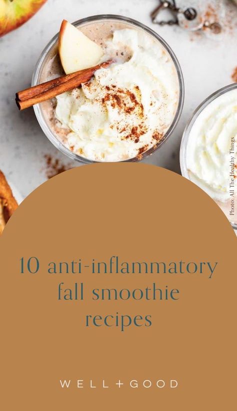 Healthy Fall Smoothies, Fall Flavored Smoothies, Fall Smoothie Recipes Healthy, Warm Smoothies For Winter, Fall Protein Recipes, Fall Smoothies Healthy, Fall Smoothie Recipes, Winter Smoothie Recipes, Wellness Smoothie