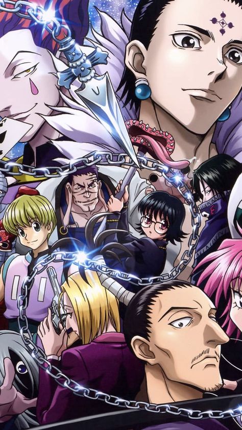 Hxh Phantom Troupe Wallpaper, Korean Men Hairstyle, Phantom Troupe, Good Will Hunting, Anime Tees, Hunter Anime, Favorite Pins, Hunter X Hunter, Anime Scenery