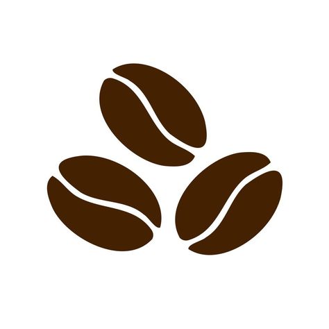 Coffee beans. Vector coffee bean icon. Logo, sign, icon Coffee Symbol, Coffee Bean Logo, Cafe Logos, Coffee Slogans, Cafe Icon, Logo Design Coffee, Coffee Cup Icon, Coffee Poster Design, Coffee Shop Logo Design