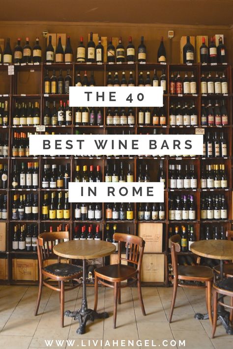 The 40 best #wine bars in #Rome Best Rome Restaurants, Restaurants In Rome Italy, Bars In Rome Italy, Rooftop Bars Florence Italy, Italian Wine Bar, Modern Restaurants, Italy Wine Tour, Wine Bar Design, Wine Bistro