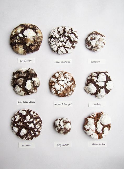 Chocolate Crinkle Cookies Recipe, Crinkle Cookies Recipe, Chocolate Crinkle, Chocolate Crinkle Cookies, Chocolate Crinkles, Cookie Spread, Crinkle Cookies, Unsweetened Chocolate, Crumb Cake