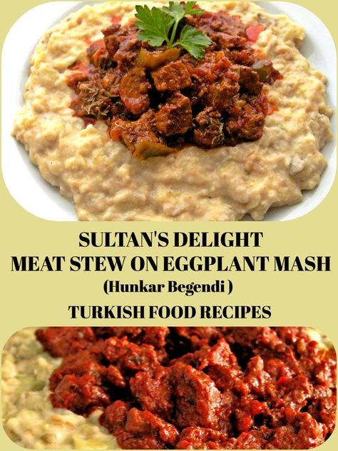 Eggplant Mash, Turkish Recipe, Turkish Lamb, Meat Stew, Scottish Recipes, Eggplant Dishes, Lamb Stew, Dinner Prep, Turkish Food