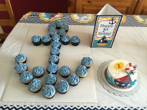 Nautical Food, Anchor Cakes, Nautical Baby Shower Boy, Cupcakes Baby Shower, Baby Shower Ideas For Boys, Nautical Birthday Party, Nautical Themed Party, Ideas Baby Shower, Baby Shower Cakes For Boys