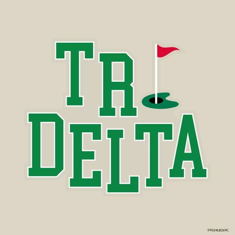 Design unique and trendy custom merch for your Greek organization from Fresh Prints! Submit a proof request to get a free mockup of your design today.  Delta Delta Delta designs | Delta Delta Delta apparel | custom apparel | greek apparel | Sorority designs | PR designs |PR apparel | flag | golf | golfing | hole-in-one | delta delta delta | sorority | women's organization | philanthropy | sisterhood #shirtjustgotcrazy #freshprints Tri Delta Merch, Tri Delta Graphics, Girly Graphic Design, Weekend Design, Parents Weekend Shirts, Custom Merch, Tri Delt, Delta Delta Delta, Alpha Epsilon Phi