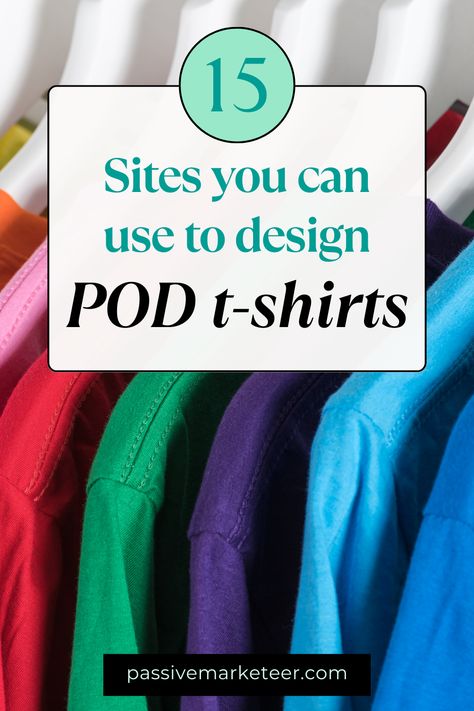 Did you know - the easiest merchandise to design are t-shirts so make it even more easier with these 15 print on demand websites! Check out my complete list of sites to use to start designing your own t-shirts. Trending Tshirt Design Ideas 2024, Print On Demand Tshirt Designs, T Shirt Design Ideas, T Shirt Prints, Paint Shirts, Recycled T Shirts, Sell Online, Side Hustles, Pocket Tshirt